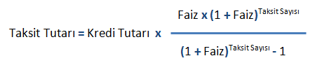 Kredi Faiz Hesaplama Formülü